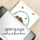 ウッドランドストーリーブックベビーシャワーデザートテーブルサイン ポスター