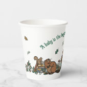 ウッドランドストーリーブックベビーシャワー 紙コップ (正面)