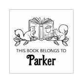 ウッドランドストーリーブックリスベビーブックスタンプ ラバースタンプ (インプリント)