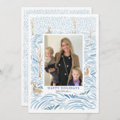 ウッドランドスノーフォールホリデー シーズンカード (正面/裏面)