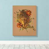 ウッドランドスピリットキャンバス印刷 キャンバスプリント (インサイチュ (ウッドフロア))