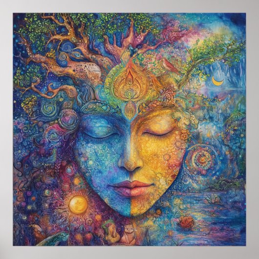 ウッドランドスピリット女神 ポスター (正面)