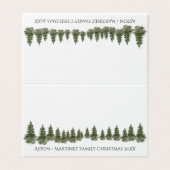 ウッドランドスプルチェフォレストゲストシーティング座席表 名刺 (外部フラット)