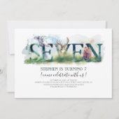 ウッドランドセブン – 第7誕生日招待状 招待状 (正面)