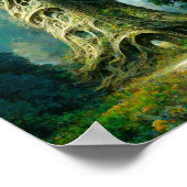 ウッドランドタワーファンタジーアートポスター ポスター (角)