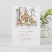 ウッドランドチャーチフォレスト結婚式招待状 招待状 (スタンド正面)