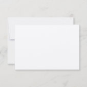 ウッドランドチャーム結婚式RSVP 招待状 (裏面)
