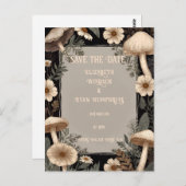ウッドランドチャーム:植物性喜び結婚式の招待 ポストカード (正面/裏面)