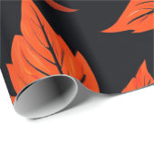 ウッドランドチャーム：紅葉コラージュ ラッピングペーパー (ロールコーナー)