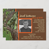 ウッドランドツリーの卒業 招待状 (正面/裏面)