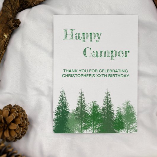 ウッドランドツリーズ誕生日 サンキューカード