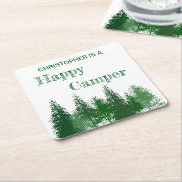 ウッドランドツリーズ誕生日 スクエアペーパーコースター