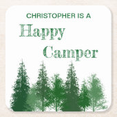 ウッドランドツリーズ誕生日 スクエアペーパーコースター (正面)