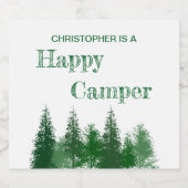 ウッドランドツリーズ誕生日 スパークリングワインラベル (シングルラベル)