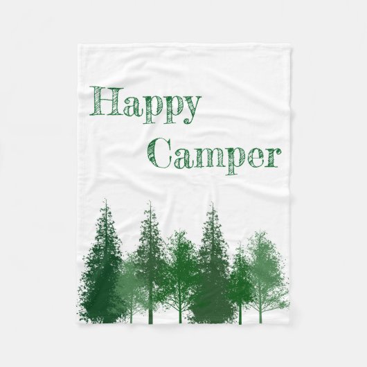 ウッドランドツリーズ誕生日 フリースブランケット (正面)