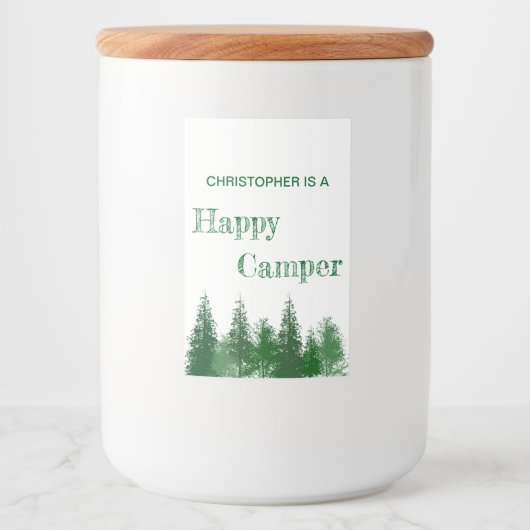 ウッドランドツリーズ誕生日 フードラベル (正面)