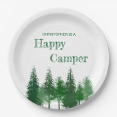 ウッドランドツリーズ誕生日 ペーパープレート (正面)