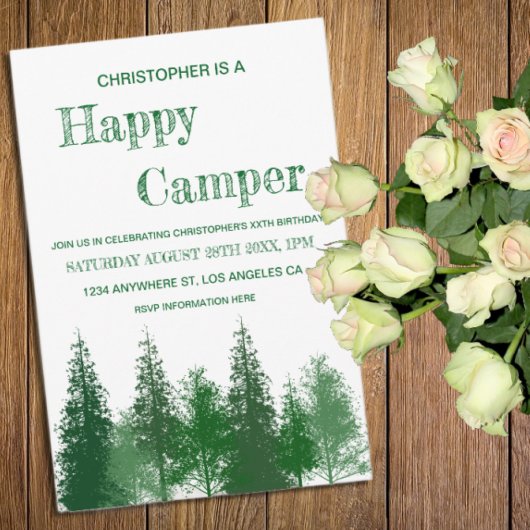 ウッドランドツリーズ誕生日 招待状