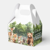 ウッドランドテーマベビーシャワー フェイバーボックス (正面サイド)