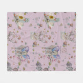 ウッドランドテーマベビー フリースブランケット (正面(横))