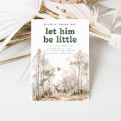 ウッドランドテーマ誕生日パーティーへの招待 招待状