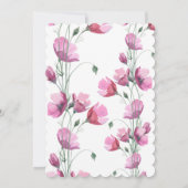 ウッドランドディアの誕生日の招待状 招待状 (裏面)