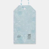 ウッドランドディアアイススケートで滑るハッピーホリデイズ ギフトタグ (裏面)