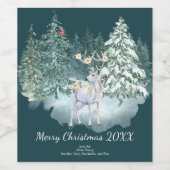 ウッドランドディアウィンターフォレスト ワインラベル (シングルラベル)