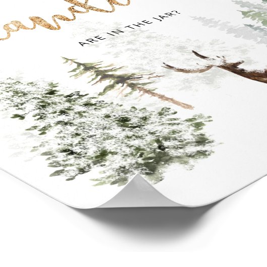 ウッドランドディアキャンディの数を推測 ポスター (角)