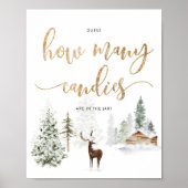 ウッドランドディアキャンディの数を推測 ポスター (正面)