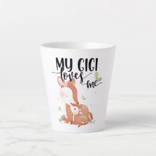 ウッドランドディアドーとベビー子女My Gigi Loves Me カフェラテマグ