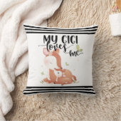 ウッドランドディアドーとベビー子女My Gigi Loves Me クッション (ブランケット)