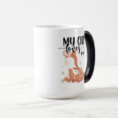 ウッドランドディアドーとベビー子女My Gigi Loves Me モーフィングマグカップ (正面右)