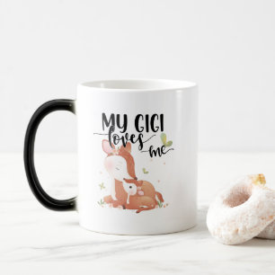 ウッドランドディアドーとベビー子女My Gigi Loves Me モーフィングマグカップ
