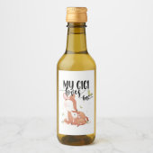 ウッドランドディアドーとベビー子女My Gigi Loves Me ワインラベル (正面)