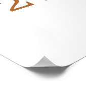 ウッドランドディアバースデーパーティー歓迎ポスター ポスター (角)