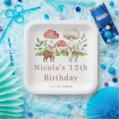 ウッドランドディアバースデーパーティー ペーパープレート (パーティー)