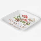 ウッドランドディアバースデーパーティー ペーパープレート (傾斜あり)