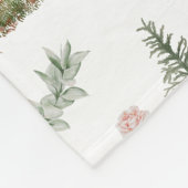 ウッドランドディアファウンフローラベビー名 フリースブランケット (角)