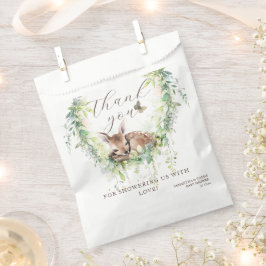 ウッドランドディアフォレストグリーン男の赤ちゃんシャワー フェイバーバッグ