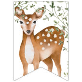 ウッドランドディアベビーシャワー バンティングフラッグ (第1の旗)