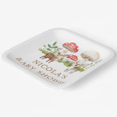 ウッドランドディアベビーシャワー ペーパープレート (傾斜あり)