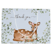 ウッドランドディアベビーシャワー ラージペーパーバッグ (裏面)