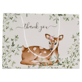 ウッドランドディアベビーシャワー ラージペーパーバッグ (裏面)