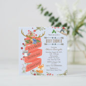 ウッドランドディアベビーシャワー 招待状 (スタンド正面)