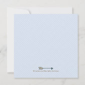 ウッドランドディアベビーシャワー 招待状 (裏面)