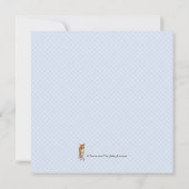 ウッドランドディアベビーシャワー 招待状 (裏面)