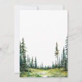 ウッドランドディアベビーシャワー 招待状 (裏面)