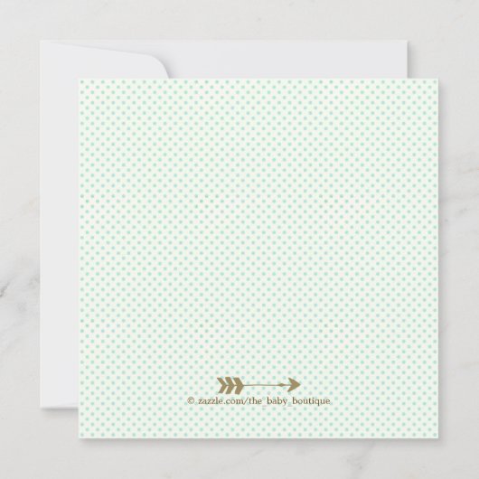 ウッドランドディアベビーシャワー 招待状 (裏面)