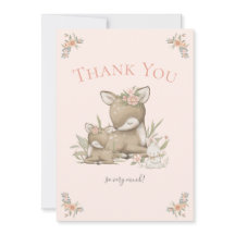 ウッドランドディアボホガールベビーシャワーありがとう